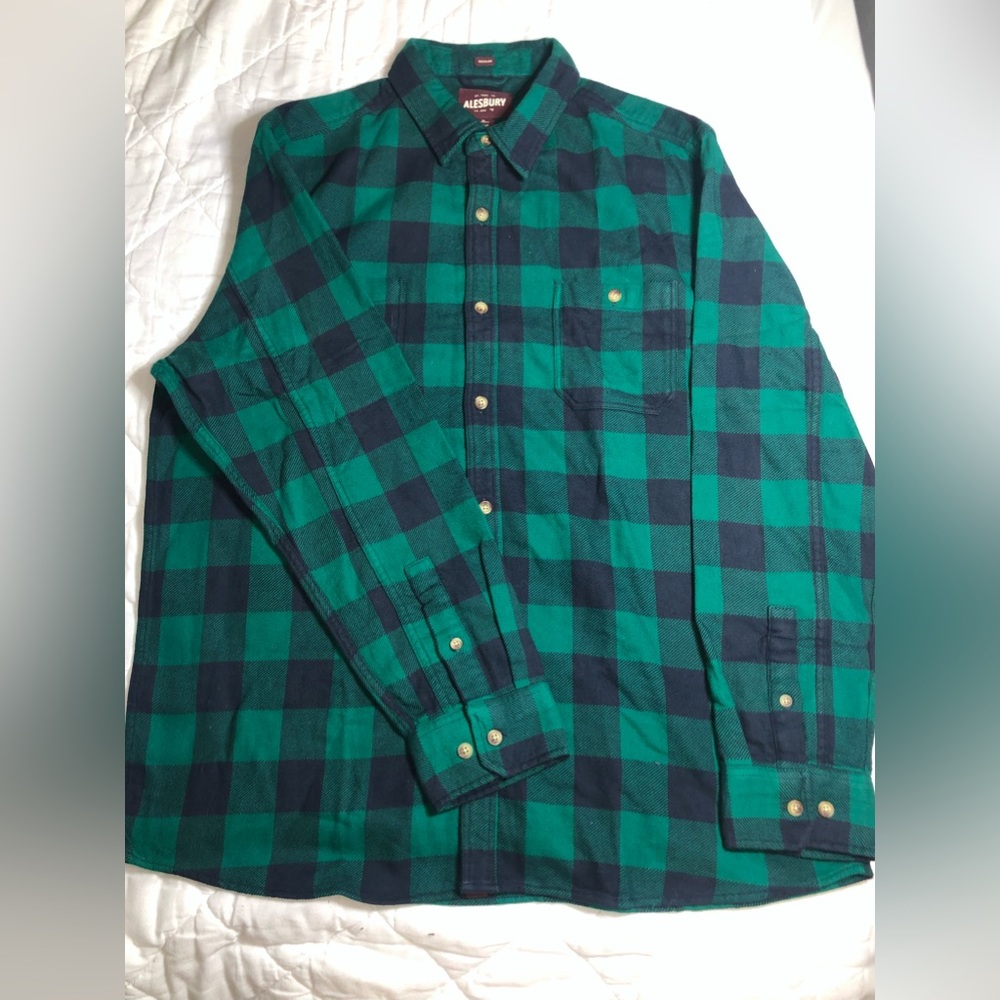 Alesbury long sleeve plaid shirt